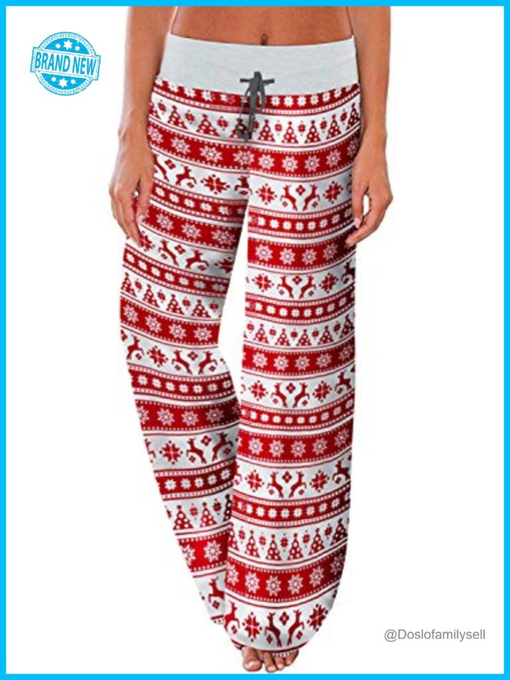 Comfy Floral Wide Leg Palazzo Lounge Pajama Pants Drawstring Stretch - Picture 1 of 4